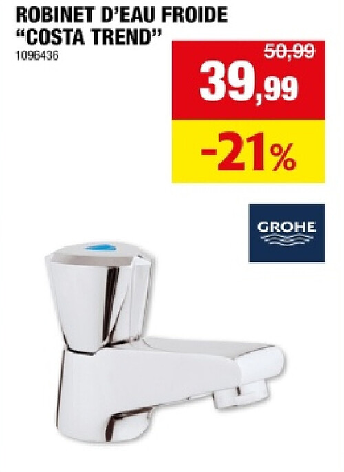 ROBINET D'EAU FROIDE "COSTA TREND”