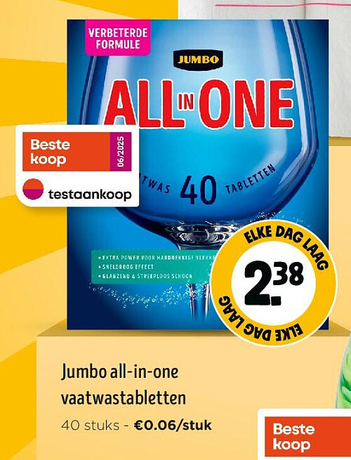 Jumbo all-in-one vaatwastabletten