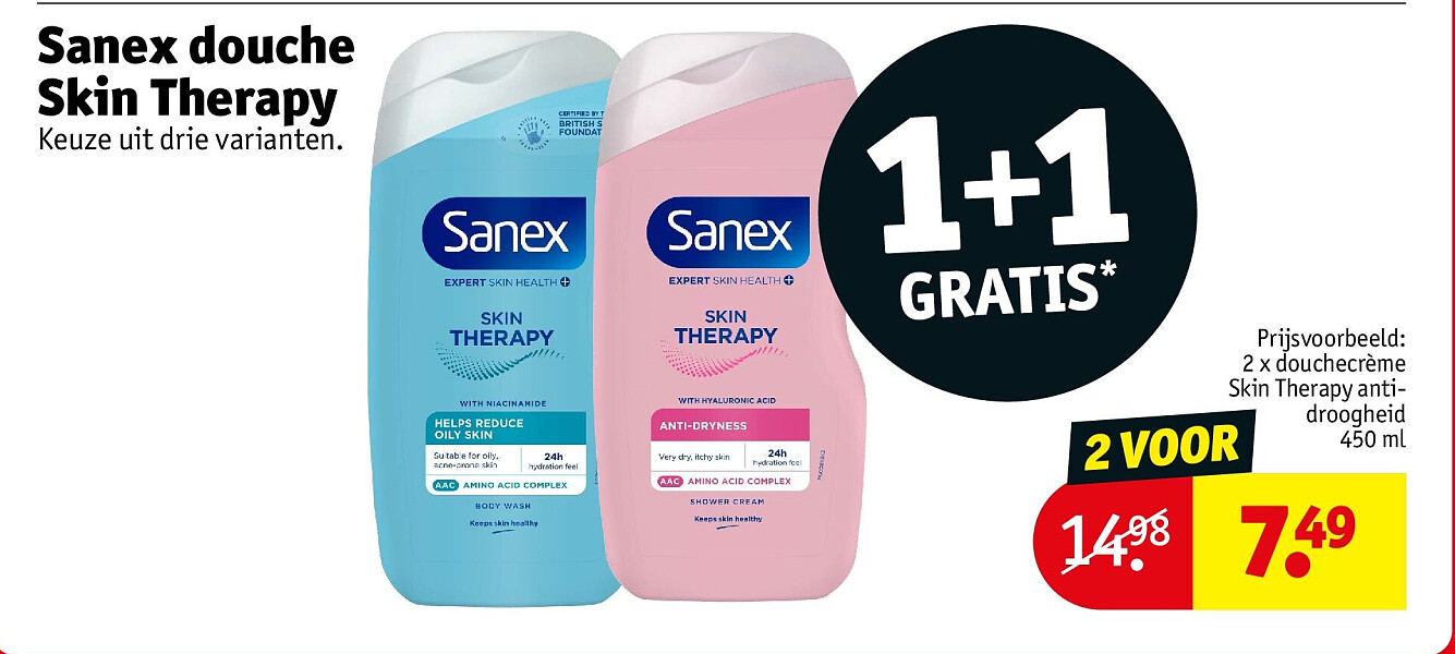 Sanex douche Skin Therapy