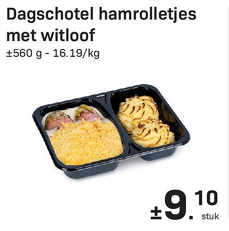 Dagschotel hamrolletjes met witloof