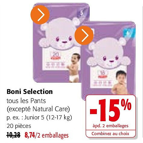 Boni Selection Junior 5 (12-17 kg) 20 pièces