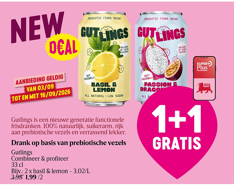 Drank op basis van prebiotische vezels
