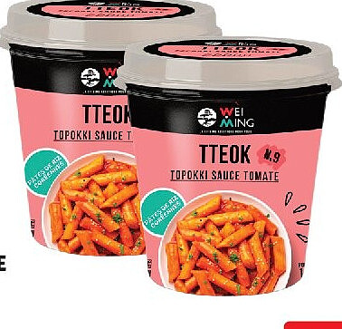 Topokki à la tomate Wei Ming 120 g