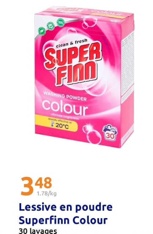 Lessive en poudre Superfinn Colour