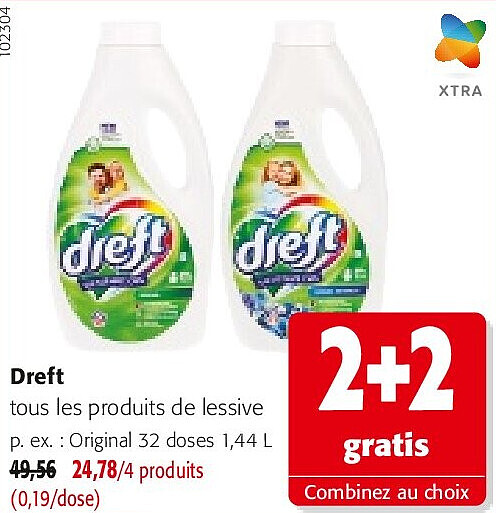 Dreft tous les produits de lessive