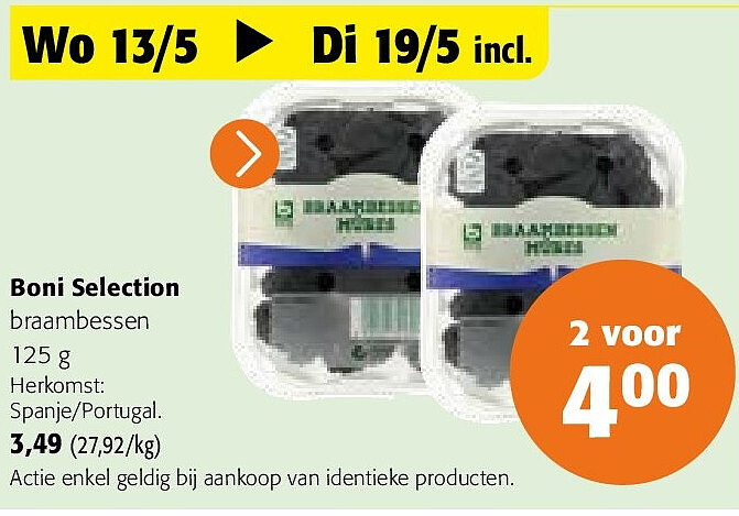 Boni Selection braambessen 125 g