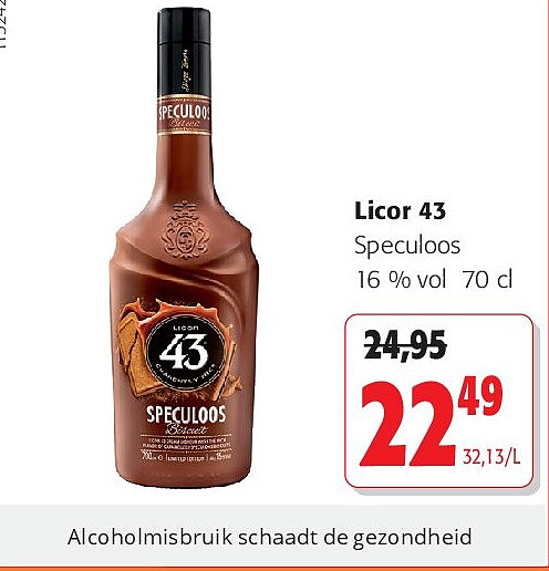 Licor 43 Speculoos 16 % vol 70 cl