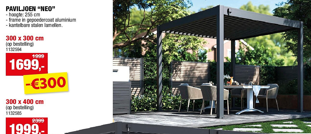 PAVILJOEN “NEO” 300 x 300 cm