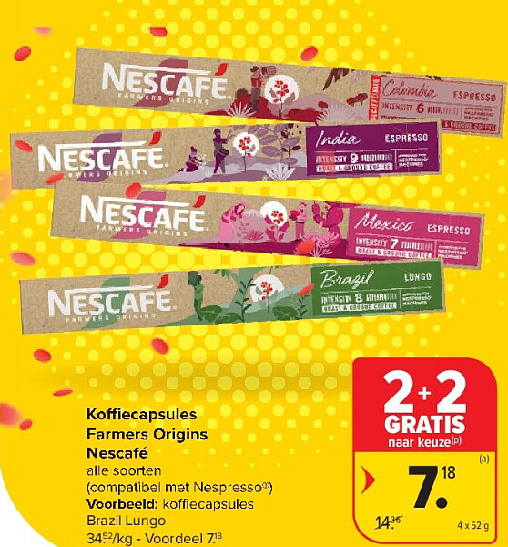 Koffiecapsules Farmers Origins Nescafé