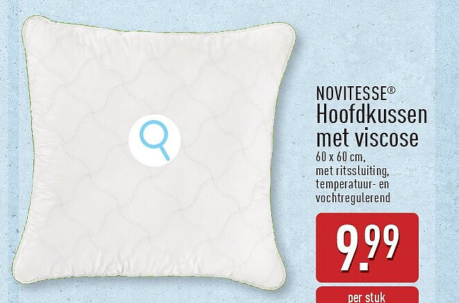 Hoofdkussen met viscose