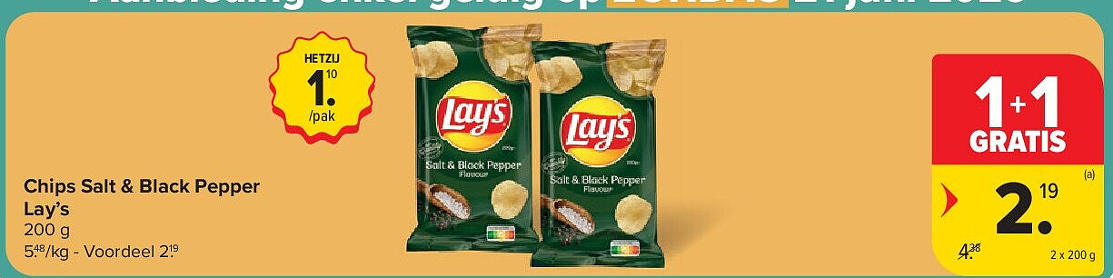 Chips Salt & Black Pepper Lay’s
