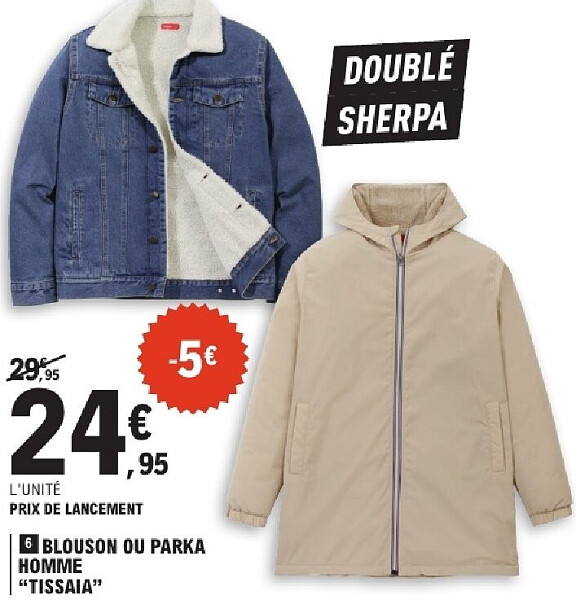 Blouson ou parka homme “Tissaia”
