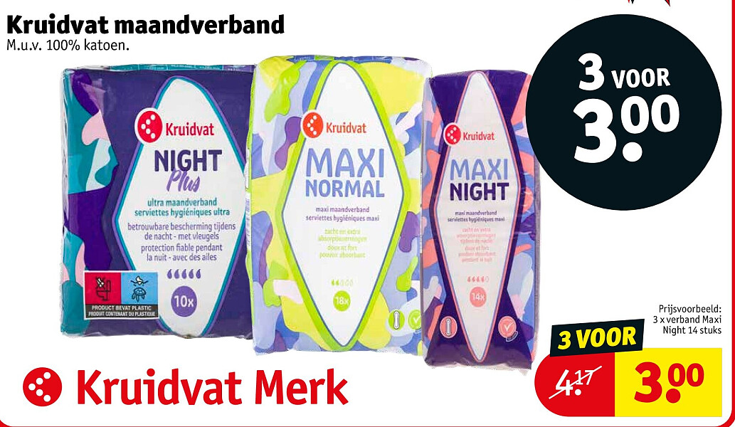 Kruidvat maandverband
