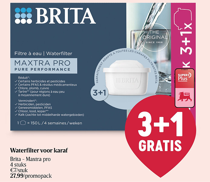 Waterfilter voor karaf