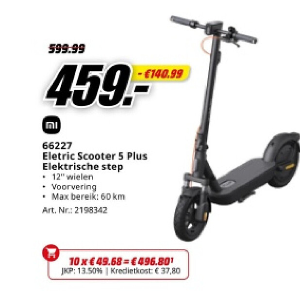 MI 66227 Eletric Scooter 5 Plus Elektrische step