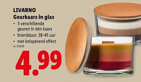 Geurkaars in glas