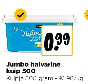 Jumbo halvarine kuip 500