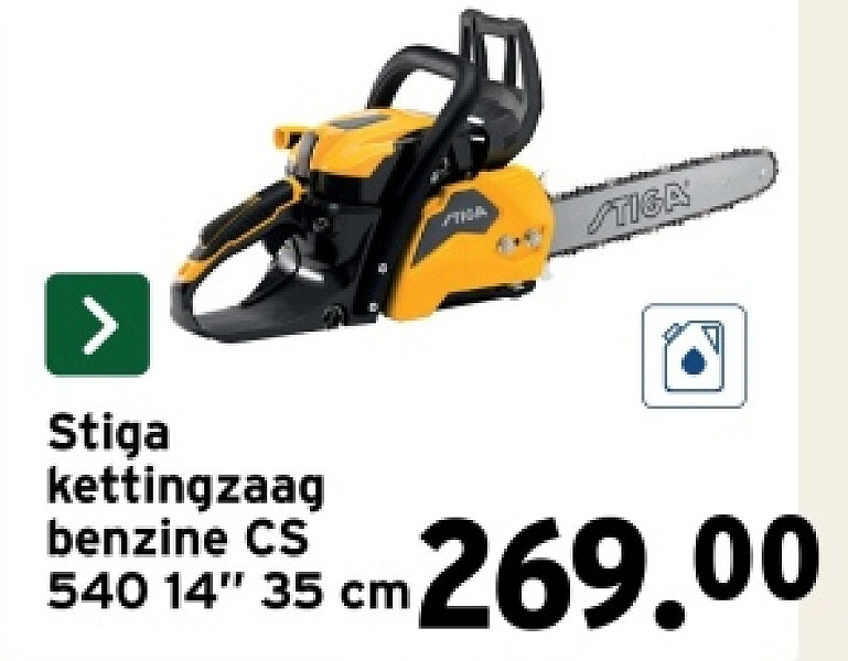 Stiga kettingzaag benzine CS 540 14" 35 cm