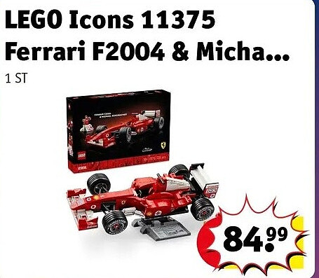 LEGO Icons 11375 Ferrari F2004 & Micha...