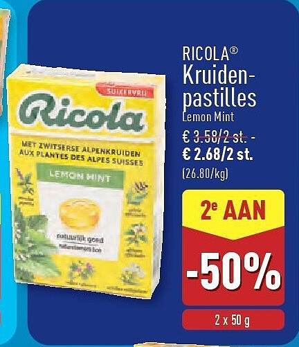 RICOLA® Kruiden­ pastilles