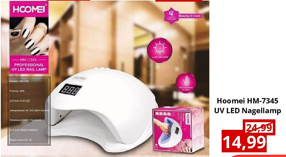 Hoomei HM-7345 UV LED Nagellamp