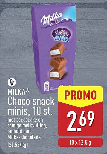 Choco snack minis, 10st.