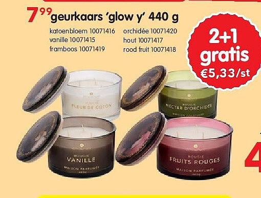 geurkaars ‘glow y’ 440 g