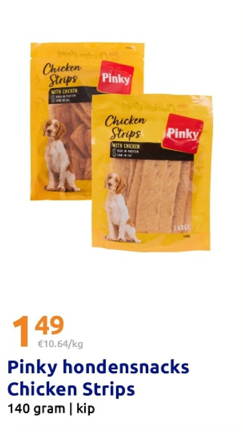 Pinky hondensnacks Chicken Strips