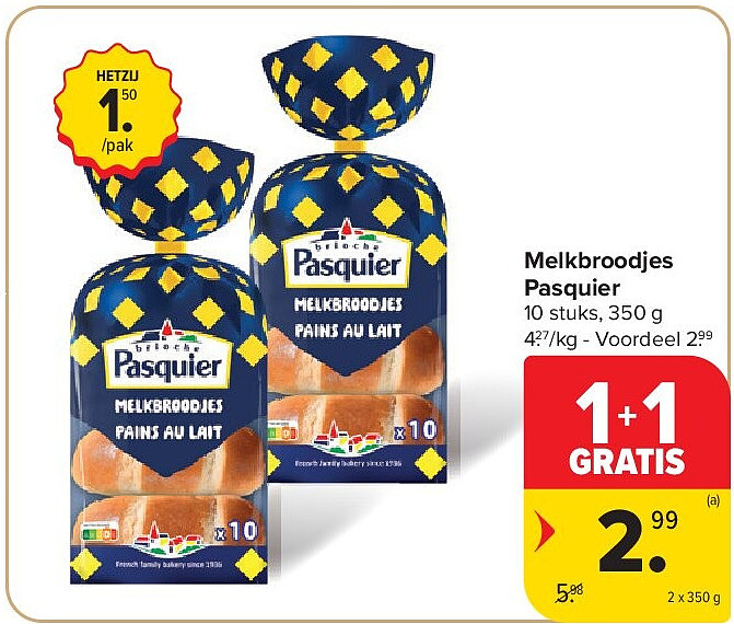 Melkbroodjes Pasquier