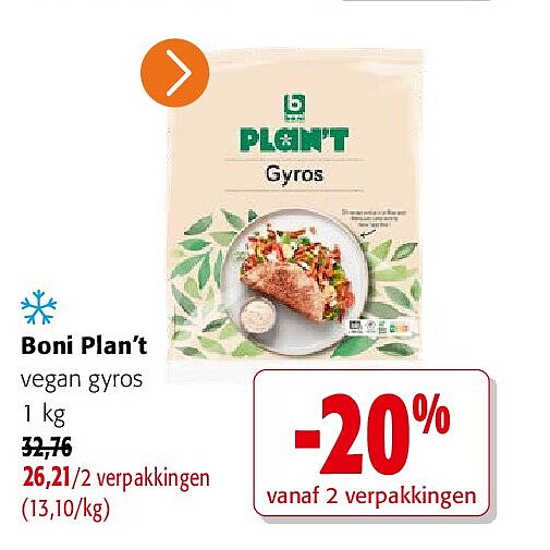 Boni Plan’t vegan
