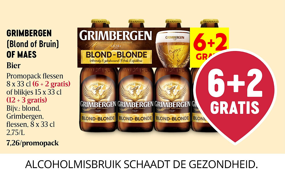 GRIMBERGEN (Blond of Bruin) OF MAES Bier