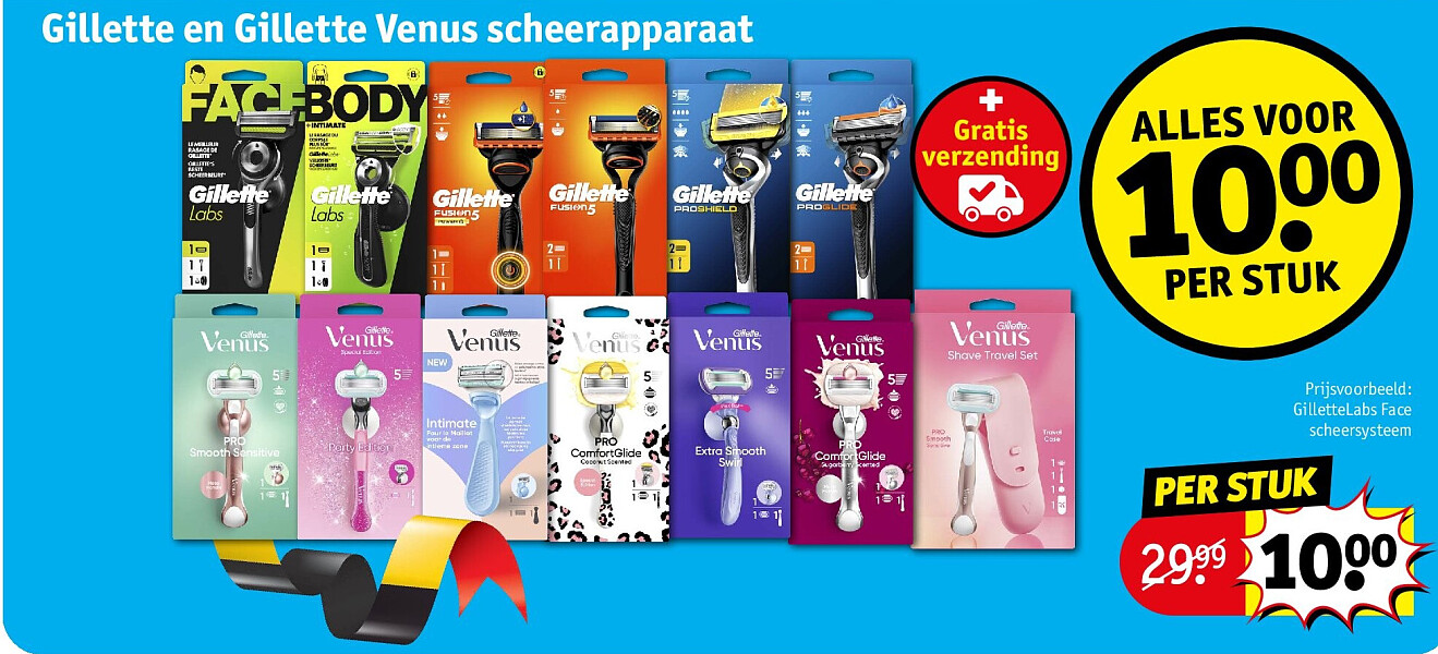 Gillette en Gillette Venus scheerapparaat