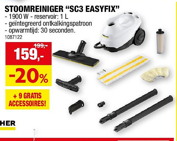 STOOMREINIGER “SC3 EASYFIX”
