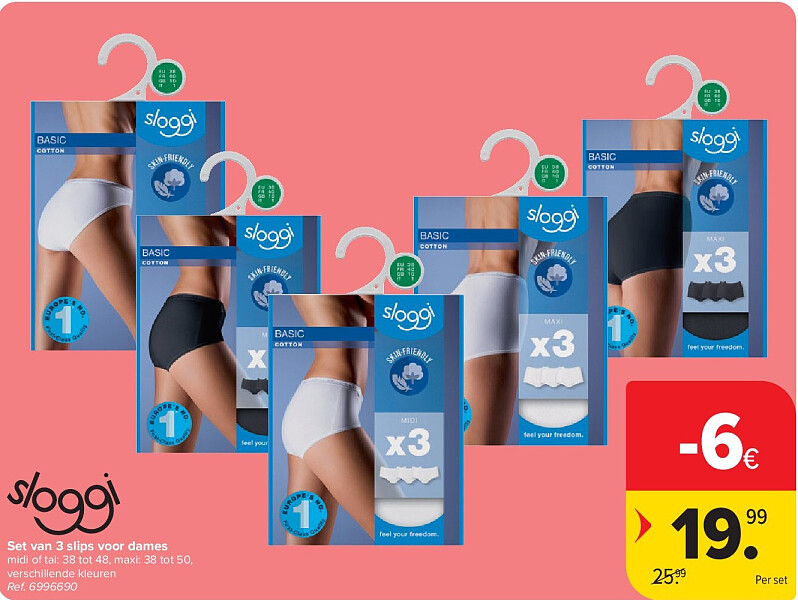 Set van 3 slips voor dames
