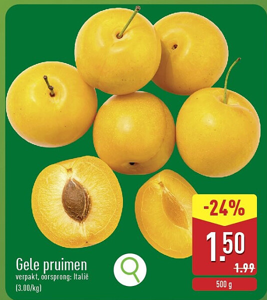 Gele pruimen