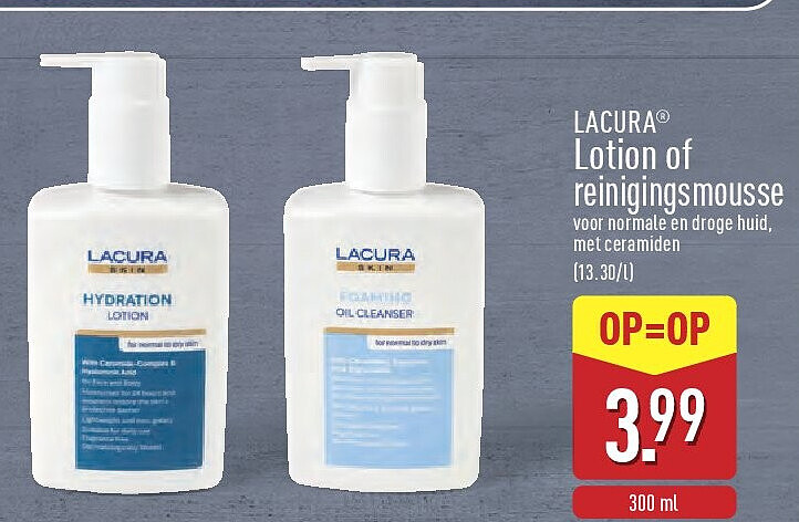 Lotion of reinigingsmousse