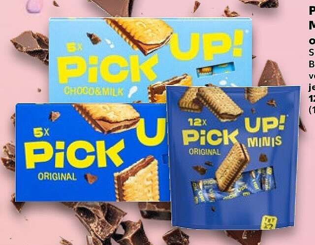 PICK UP! Minis Choco oder Keksriegel