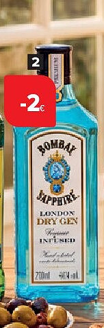 Rum Bacardi en Havana Club en gin Bombay Sapphire