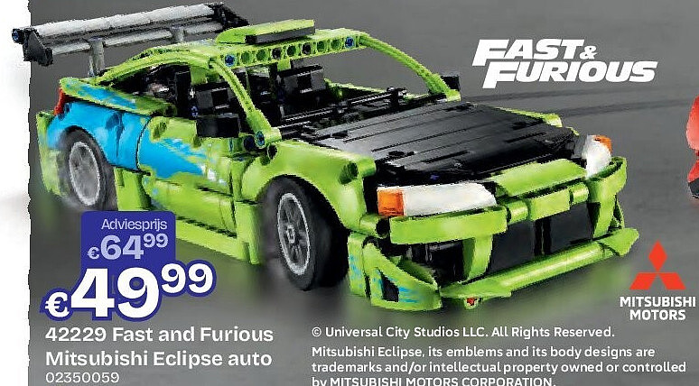 42229 Fast and Furious Mitsubishi Eclipse auto