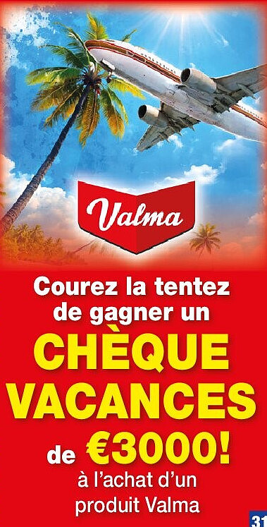 Courez la tentez de gagner un CHÈQUE VACANCES