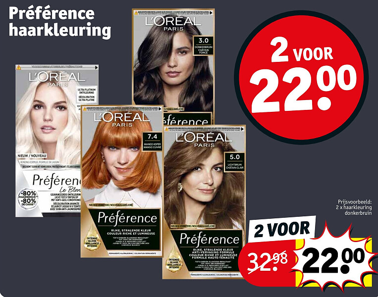 Préférence haarkleuring