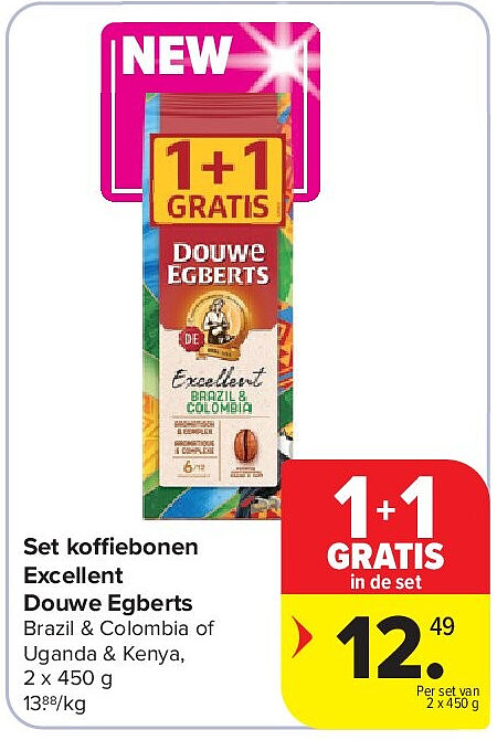 Set koffiebonen Excellent Douwe Egberts