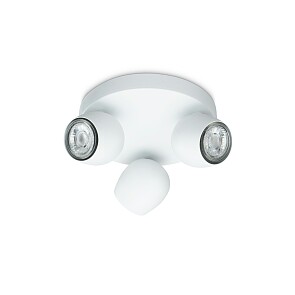 Prolight Bola - Opbouwspot - LED - GU10 - Wit - 3 lichtpunten