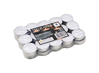 30 Theelichtjes - Ca. 4 Uur - Paraffinekaarsen