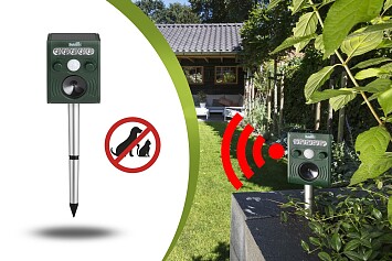 909 Outdoor Ultrasone Dierenverjager - Zonne-energie - Bewegingssensor - Groen