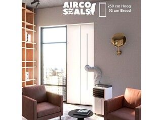 Airco deurafdichtingskit 93 x 250 cm met magneetsluiting