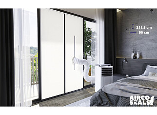 FDBW - Airco Deurafdichtingskit - 93 x 235 cm - Met Rits Sluiting