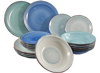 Serviesset Curaçao - Blauw - 18-delig (2de Kans Deal)