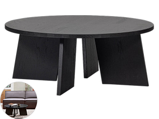 Woood Eikenhouten Salontafel Fries | Ø 90 cm
