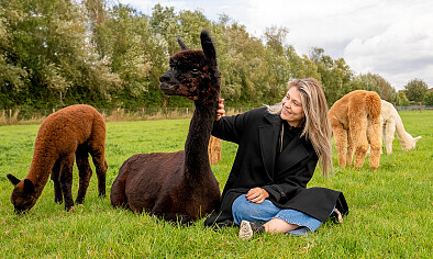 Alpaca experience (1,5 uur) + koffie/thee + gebak